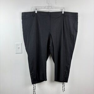 NWT Additionelle Black Linen Blend Capri Pants